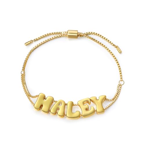 Glimmerday 3D Buchstaben Armband, Personalisiertes Buchstaben Armband für Frauen, 18K Vergoldetes Damenarmband, Muttertagsgeschenk, Geschenk Für gute Freunde Glimmerday 3D Buchstaben Armband, Personalisiertes Buchstaben Armband für Frauen, 18K Vergoldetes Damenarmband, Muttertagsgeschenk, Geschenk Für gute Freunde von Glimmerday