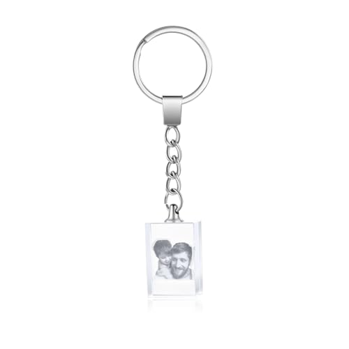 Glimmerday Kristall Schlüsselanhänger, Personalisierter Foto Schlüsselanhänger, 2D Gravureffekt, Geeignet für Hochzeit, Muttertag Glimmerday Kristall Schlüsselanhänger, Personalisierter Foto Schlüsselanhänger, 2D Gravureffekt, Geeignet für Hochzeit, Muttertag von Glimmerday