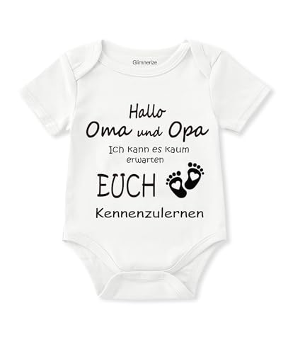 Glimnerize Baby Verkündung Babybody Nachwuchs ankündigen Geschenk Gender Reveal Neugeborene ihr werdet oma und Opa Schwangerschaftsverkündung A1-Oma und Opa Glimnerize Baby Verkündung Babybody Nachwuchs ankündigen Geschenk Gender Reveal Neugeborene ihr werdet oma und Opa Schwangerschaftsverkündung A1-Oma und Opa von Glimnerize