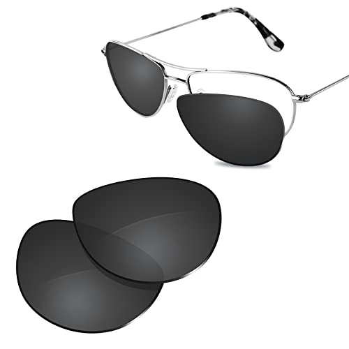 Glintbay 100 % passgenaue Ersatz-Sonnenbrille für Maui Jim Baby Beach MJ245, Polarisiertes, fortschrittliches Schwarz, Small Glintbay 100 % passgenaue Ersatz-Sonnenbrille für Maui Jim Baby Beach MJ245, Polarisiertes, fortschrittliches Schwarz, Small von Glintbay