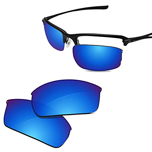 Glintbay 100 % passgenaue Ersatz-Sonnenbrillengläser, kompatibel mit Oakley WireTap, polarisiert, eisblau, verspiegelt Glintbay 100 % passgenaue Ersatz-Sonnenbrillengläser, kompatibel mit Oakley WireTap, polarisiert, eisblau, verspiegelt von Glintbay
