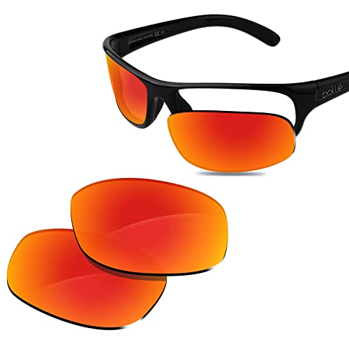Glintbay 100 % passgenaue Ersatz-Sonnenbrillengläser für Bolle Anaconda 10338-64 mm, polarisiert, feuerrot, verspiegelt Glintbay 100 % passgenaue Ersatz-Sonnenbrillengläser für Bolle Anaconda 10338-64 mm, polarisiert, feuerrot, verspiegelt von Glintbay
