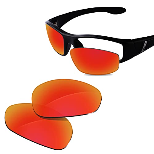 Glintbay 100 % passgenaue Ersatz-Sonnenbrillengläser für Bolle Grunt 10267, polarisiert, feuerrot, verspiegelt Glintbay 100 % passgenaue Ersatz-Sonnenbrillengläser für Bolle Grunt 10267, polarisiert, feuerrot, verspiegelt von Glintbay