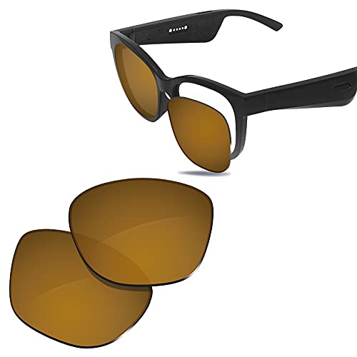 Glintbay 100 % passgenaue Ersatz-Sonnenbrillengläser für Bose Soprano BMD0011, polarisiert, bronzefarben, goldfarben Glintbay 100 % passgenaue Ersatz-Sonnenbrillengläser für Bose Soprano BMD0011, polarisiert, bronzefarben, goldfarben von Glintbay