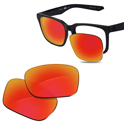 Glintbay 100 % passgenaue Ersatz-Sonnenbrillengläser für Dragon Baile, polarisiert, feuerrot, verspiegelt Glintbay 100 % passgenaue Ersatz-Sonnenbrillengläser für Dragon Baile, polarisiert, feuerrot, verspiegelt von Glintbay