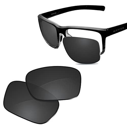 Glintbay 100 % passgenaue Ersatz-Sonnenbrillengläser für Native Wells XD9001, polarisiert, fortschrittlich, Schwarz Glintbay 100 % passgenaue Ersatz-Sonnenbrillengläser für Native Wells XD9001, polarisiert, fortschrittlich, Schwarz von Glintbay