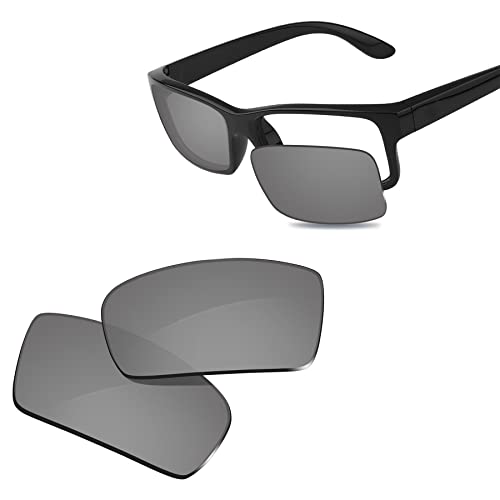 Glintbay 100 % passgenaue Ersatz-Sonnenbrillengläser für RayBan RB4151, 59 mm, polarisiert, metallisch, silberfarben, verspiegelt Glintbay 100 % passgenaue Ersatz-Sonnenbrillengläser für RayBan RB4151, 59 mm, polarisiert, metallisch, silberfarben, verspiegelt von Glintbay