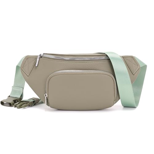 Glintify kleine Bauchtasche Damen Grün klein umhängetasche Damen Handtasche klein Crossbody Bag gürteltasche Veganes Leder Brusttasche hüfttasche von Glintify