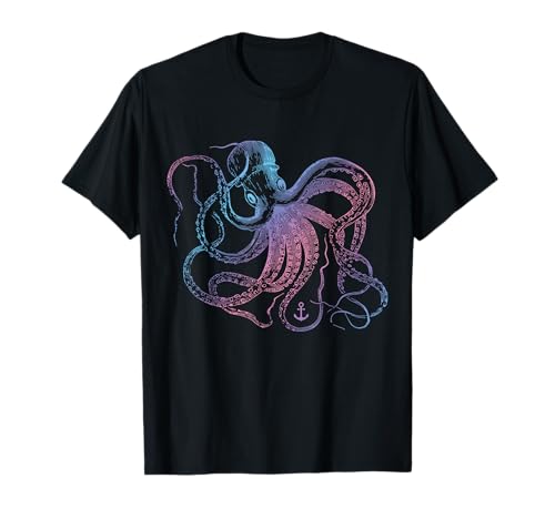 Vintage Octopus Cool Tintenfisch Meeresbiologe Geschenk #1 T-Shirt Vintage Octopus Cool Tintenfisch Meeresbiologe Geschenk #1 T-Shirt von Glitch Beach - TShirts