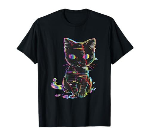 Glitch Cat Lustiges Kawaii Katze Design für Männer Frauen Verspielt T-Shirt Glitch Cat Lustiges Kawaii Katze Design für Männer Frauen Verspielt T-Shirt von Glitch Cat Funny Kawaii Cat Design for Men Women