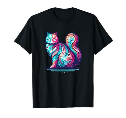 Glitch Cat Lustiges Kawaii-Katzen-Design für Männer Frauen Anime-Stil T-Shirt Glitch Cat Lustiges Kawaii-Katzen-Design für Männer Frauen Anime-Stil T-Shirt von Glitch Cat Funny Kawaii Cat Design for Men Women