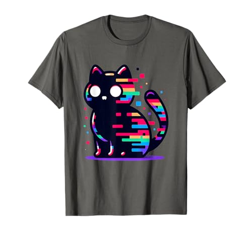 Glitch Cat Lustiges Kawaii-Katzen-Design für Männer Frauen Cyber-Stimmung T-Shirt Glitch Cat Lustiges Kawaii-Katzen-Design für Männer Frauen Cyber-Stimmung T-Shirt von Glitch Cat Funny Kawaii Cat Design for Men Women