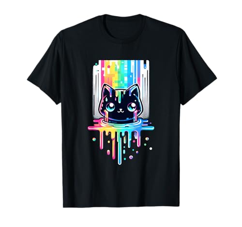 Glitch Cat Lustiges Kawaii-Katzen-Design für Männer Frauen Nerdy Vibes T-Shirt Glitch Cat Lustiges Kawaii-Katzen-Design für Männer Frauen Nerdy Vibes T-Shirt von Glitch Cat Funny Kawaii Cat Design for Men Women
