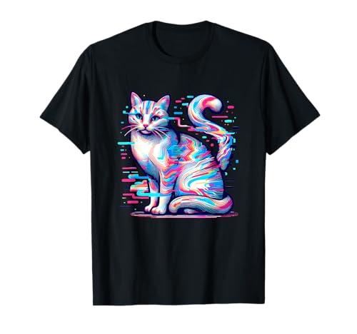 Glitch Cat Lustiges Kawaii-Katzen-Design für Männer Frauen Pixel Art T-Shirt Glitch Cat Lustiges Kawaii-Katzen-Design für Männer Frauen Pixel Art T-Shirt von Glitch Cat Funny Kawaii Cat Design for Men Women