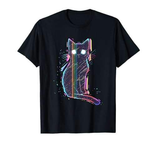 Glitch Cat Lustiges Kawaii-Katzen-Design für Männer Frauen Retro T-Shirt Glitch Cat Lustiges Kawaii-Katzen-Design für Männer Frauen Retro T-Shirt von Glitch Cat Funny Kawaii Cat Design for Men Women