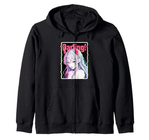 Liebster Anime Glitch Devil Horns Retro-Manga Vaporwave Girl Kapuzenjacke Liebster Anime Glitch Devil Horns Retro-Manga Vaporwave Girl Kapuzenjacke von GlitchBabe