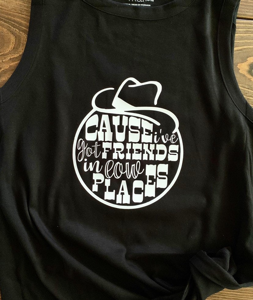 Garth Brooks Konzert Tank Top Shirt Denn I Have Friends in Low Places Erwachsene Oder Tshirt Frau Herren Requisite von GlitterMeCute