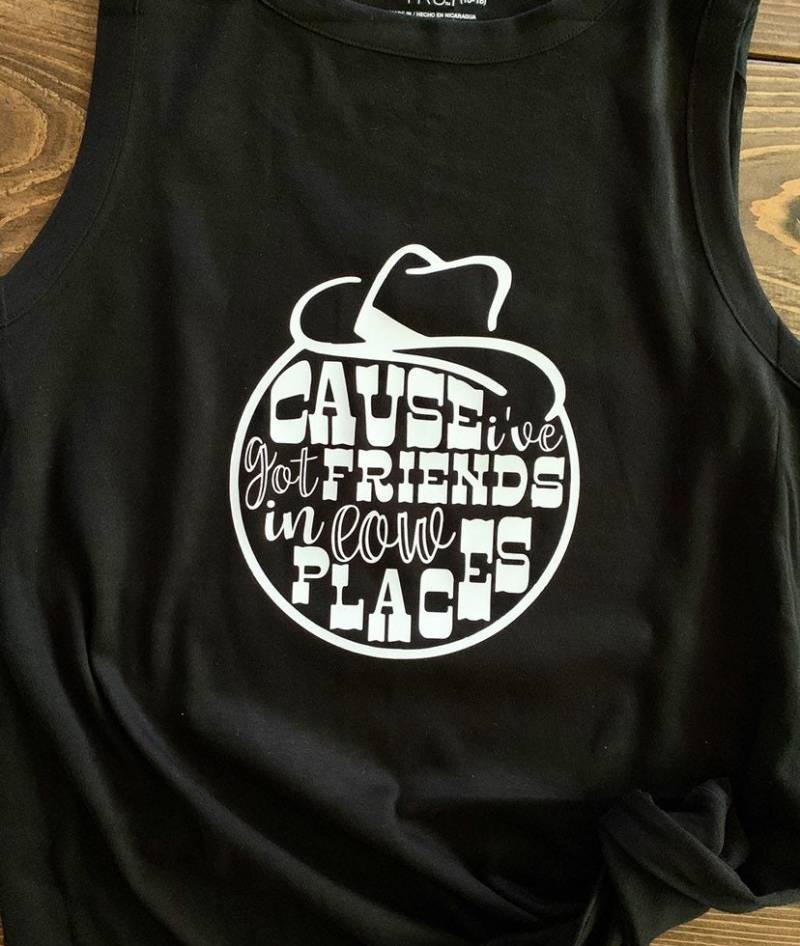 Garth Brooks Konzert Tank Top Shirt Denn I Have Friends in Low Places Erwachsene Oder Tshirt Frau Herren Requisite von GlitterMeCute