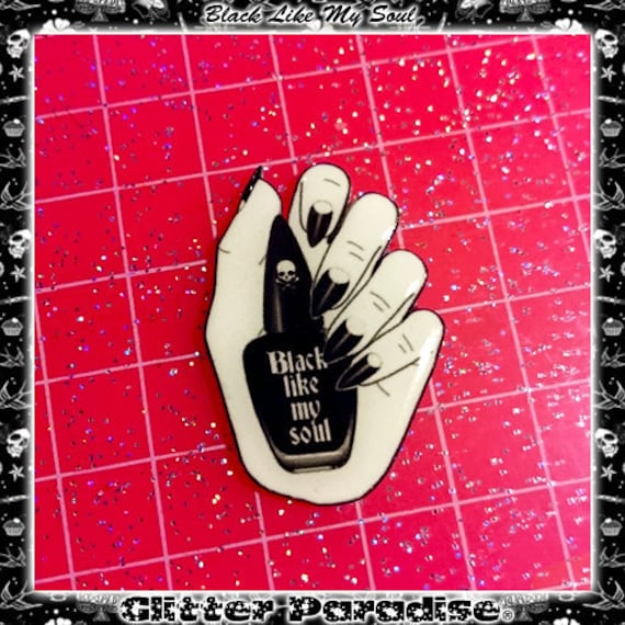Black Like My Soul Anstecker Gothic Satan Teufel Emaille Pin | 35 Mm Black Like My Soul Anstecker Gothic Satan Teufel Emaille Pin | 35 Mm von GlitterParadise
