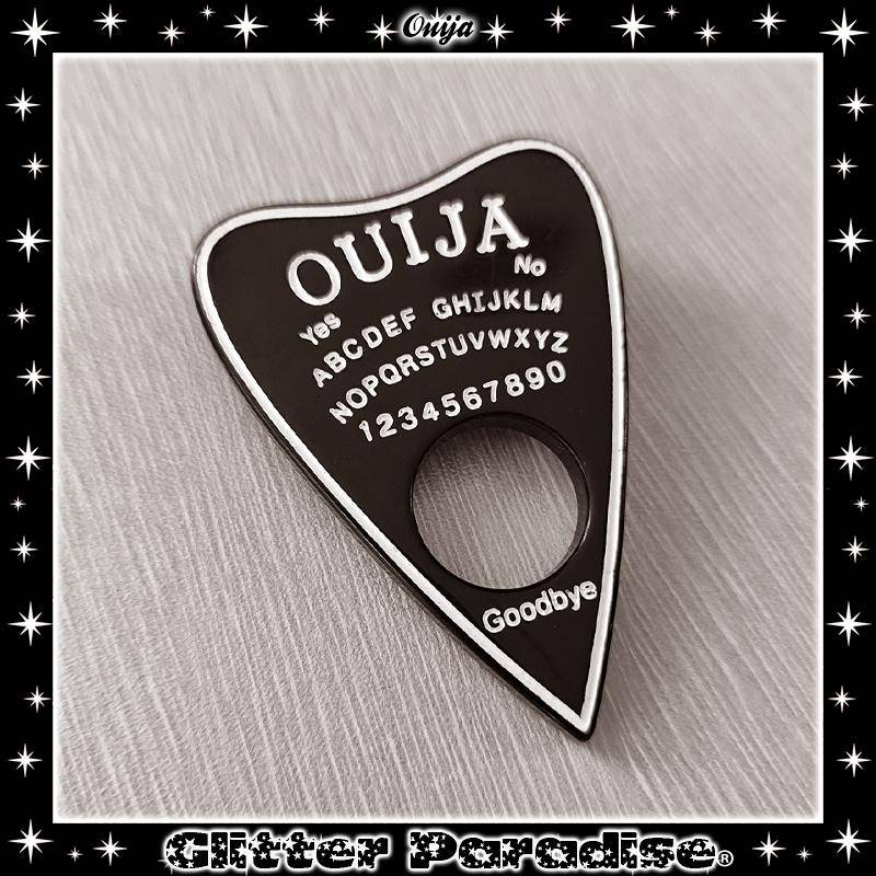 Ouija Planchette - Brosche Spiritualismus Medium Psychisch Paranormal Okkult Calling Spirit Geist Glitter Paradise® von GlitterParadise