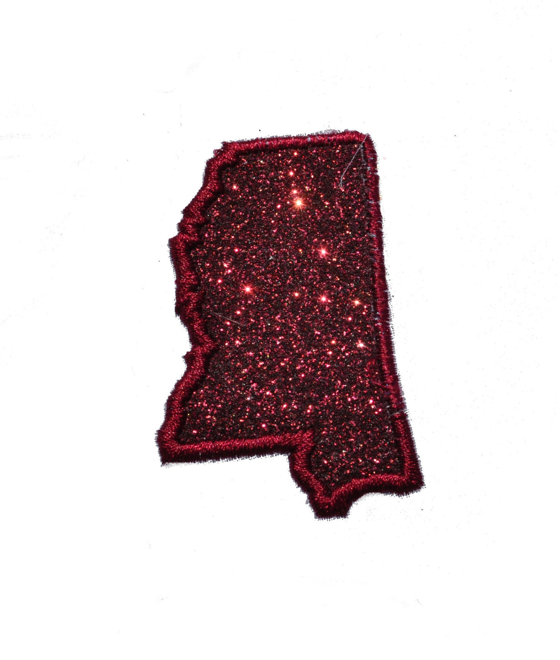 Bundesstaat Mississippi 2, 5 Oder 4 Zoll Sparkle Glitter Patch - Eisen Sew Auf Vinyl Keine Glitter Mess | H Bundesstaat Mississippi 2, 5 Oder 4 Zoll Sparkle Glitter Patch - Eisen Sew Auf Vinyl Keine Glitter Mess | H von GlitterPatchMania