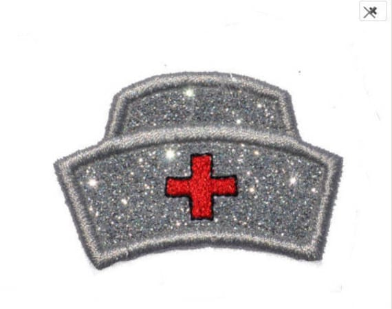 Krankenschwestern Hut Silber Vinyl Mit Einem Roten Kreuz Sparkle Glitter Patch - Eisen Oder Sew Auf Kein Glitter Durcheinander Gl90 Krankenschwestern Hut Silber Vinyl Mit Einem Roten Kreuz Sparkle Glitter Patch - Eisen Oder Sew Auf Kein Glitter Durcheinander Gl90 von GlitterPatchMania