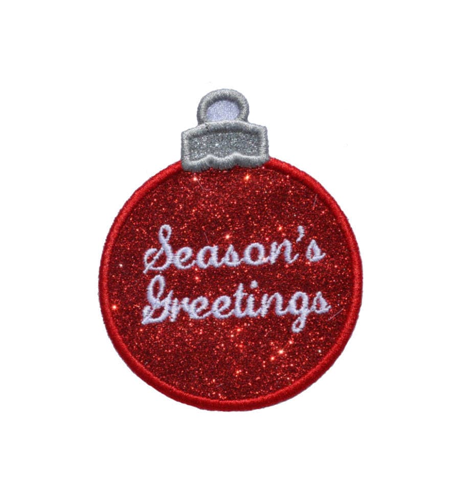 Weihnachten Ornament Personalisiert Monogrammed Glitzer Patch - Bügeln Oder Aufnähen Auf Vinyl Kein Glitzer Mess Gl72 Weihnachten Ornament Personalisiert Monogrammed Glitzer Patch - Bügeln Oder Aufnähen Auf Vinyl Kein Glitzer Mess Gl72 von GlitterPatchMania