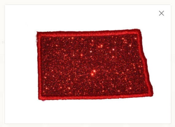 state Of North Dakota 2.5 Oder 4 Zoll Glitzer Aufnäher - Bügelbild Kein Glitzer Mess state Of North Dakota 2.5 Oder 4 Zoll Glitzer Aufnäher - Bügelbild Kein Glitzer Mess von GlitterPatchMania