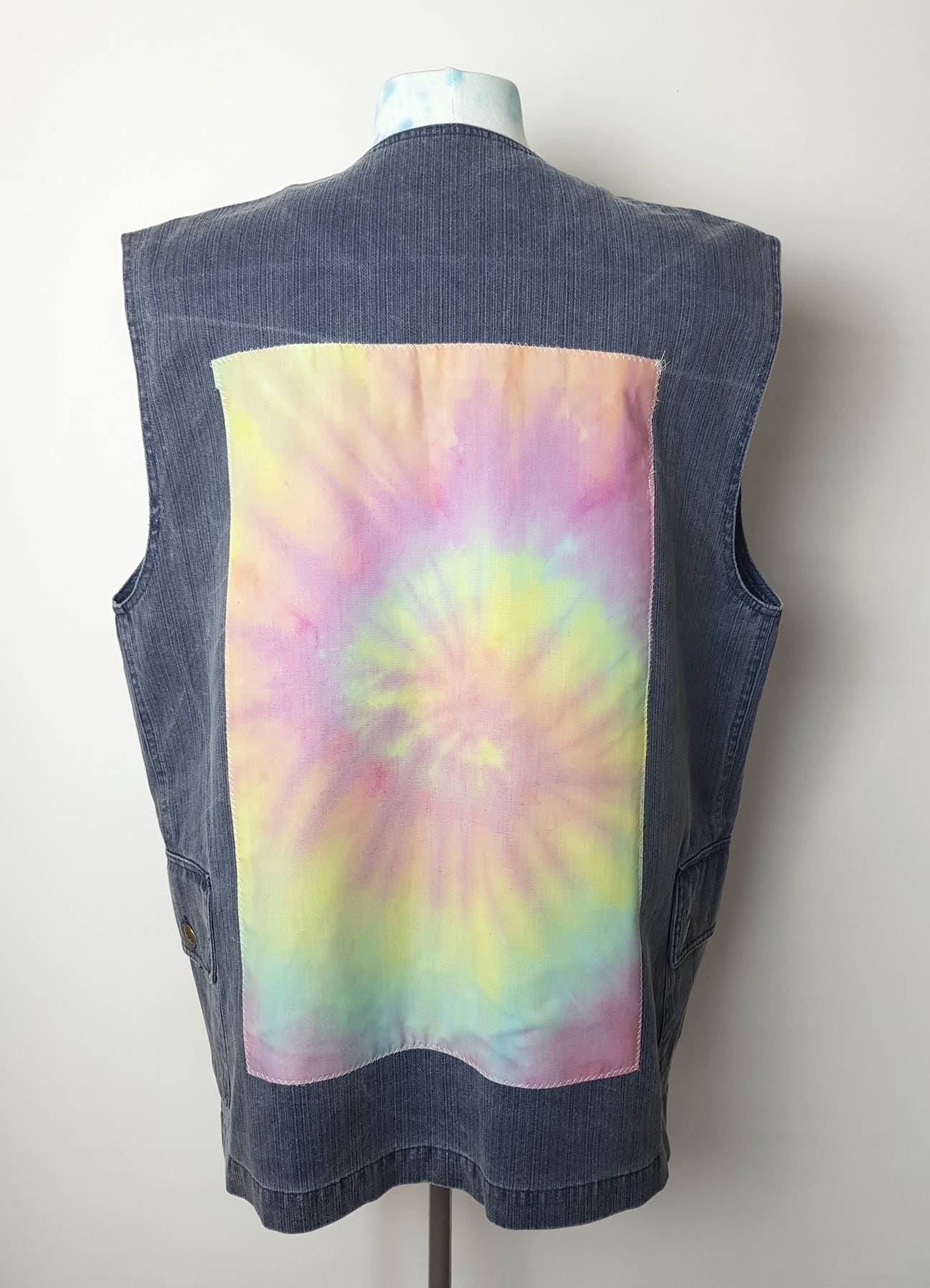 Übergroße Vintage-Denim. Ein Von Einer Art. Hand Batik Übergroße Vintage-Denim. Ein Von Einer Art. Hand Batik von GlitterTrip