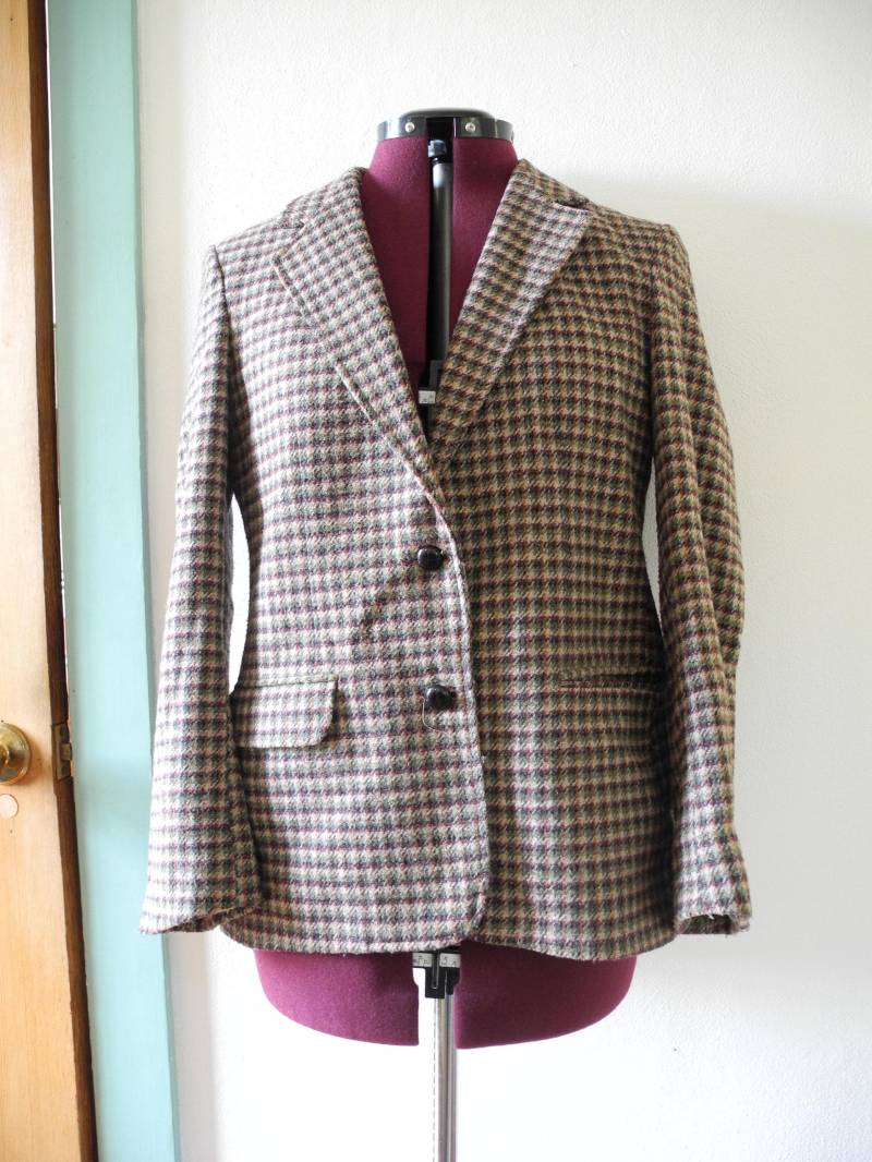 Vintage Oscar De La Renta Karierter Wollblazer Sakko Mantel 70Er 80Er Jahre Vintage Oscar De La Renta Karierter Wollblazer Sakko Mantel 70Er 80Er Jahre von GlitteratiHautie