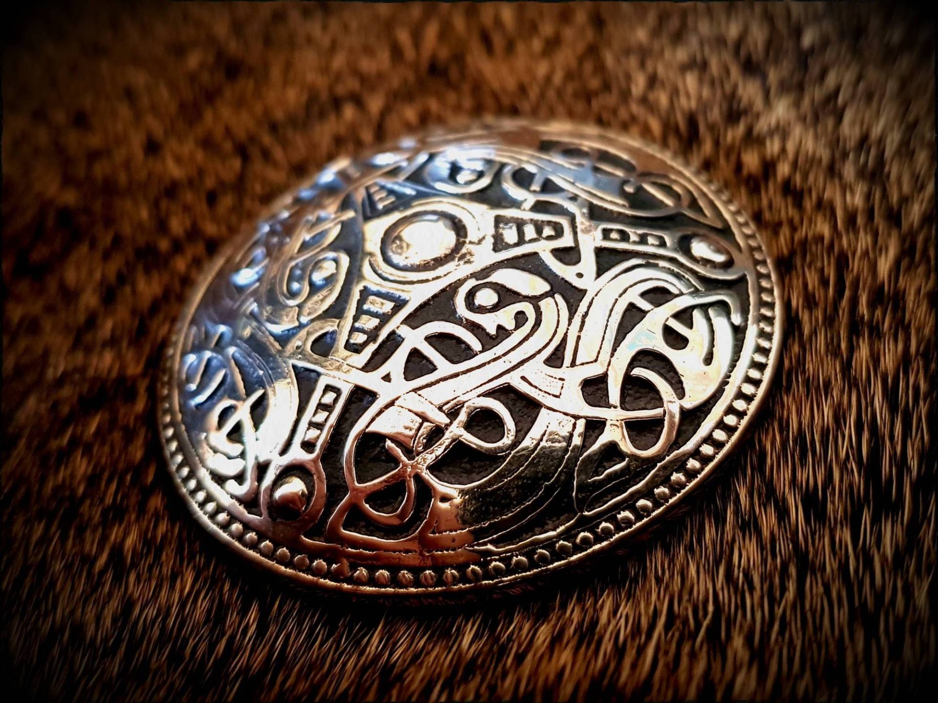Wikinger Bronze Fibelnadel von GlitterbeardsCrafts
