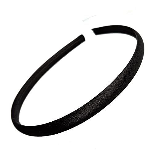 Glitz4Girlz Haarreif für Mädchen, 1 cm, Satin, Kunststoff, ohne Zähne, Schwarz von Glitz4Girlz