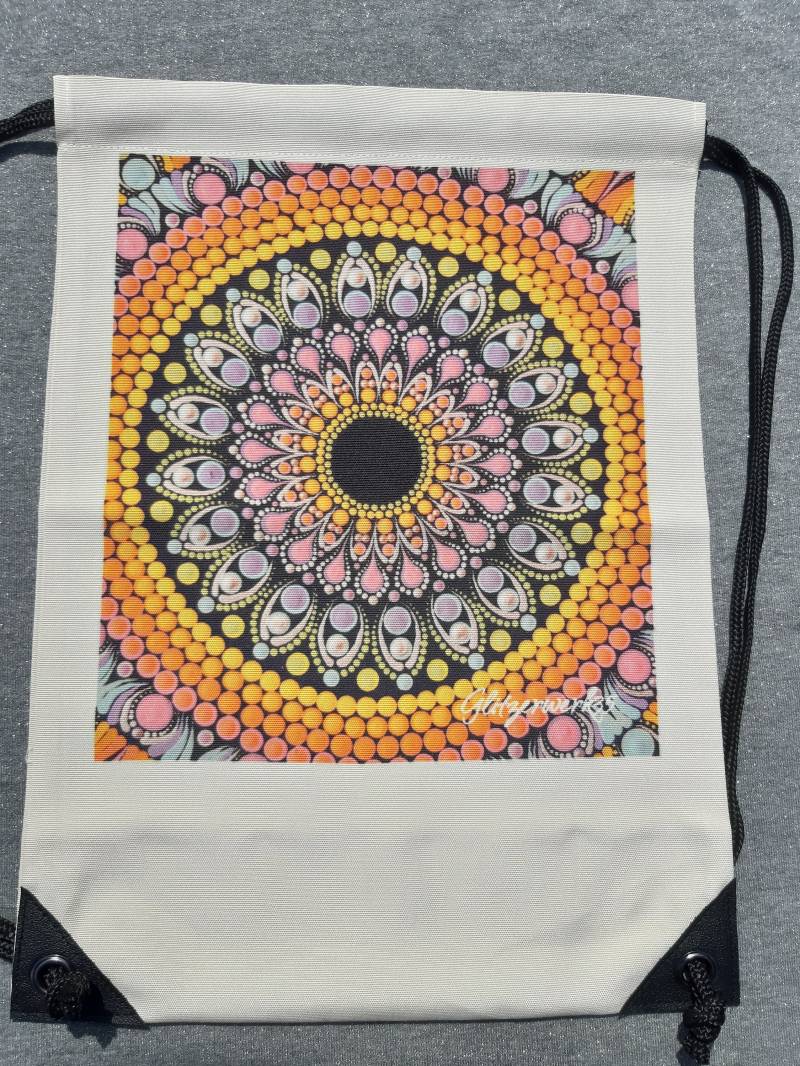 Turnbeutel Rucksack Stoffbeutel Glitzerwerk35 Stoffrucksack von Glitzerwerk35