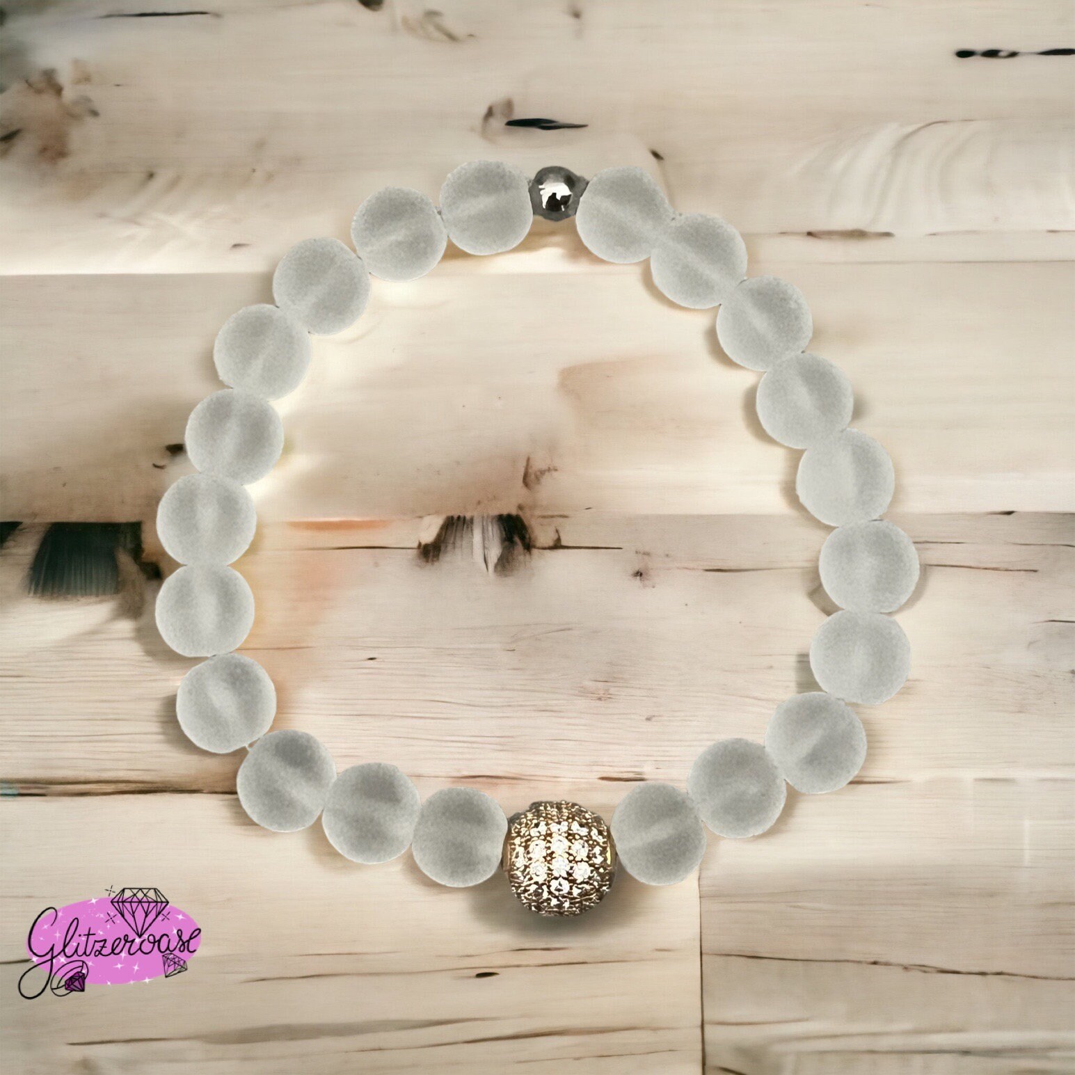 Polaris Perlen Armband, Mit Edelstahl Perle Für Damen. Ca 8mm Groß. Ich Polaris Perlen Armband, Mit Edelstahl Perle Für Damen. Ca 8mm Groß. Ich von GlitzeroaseMelly