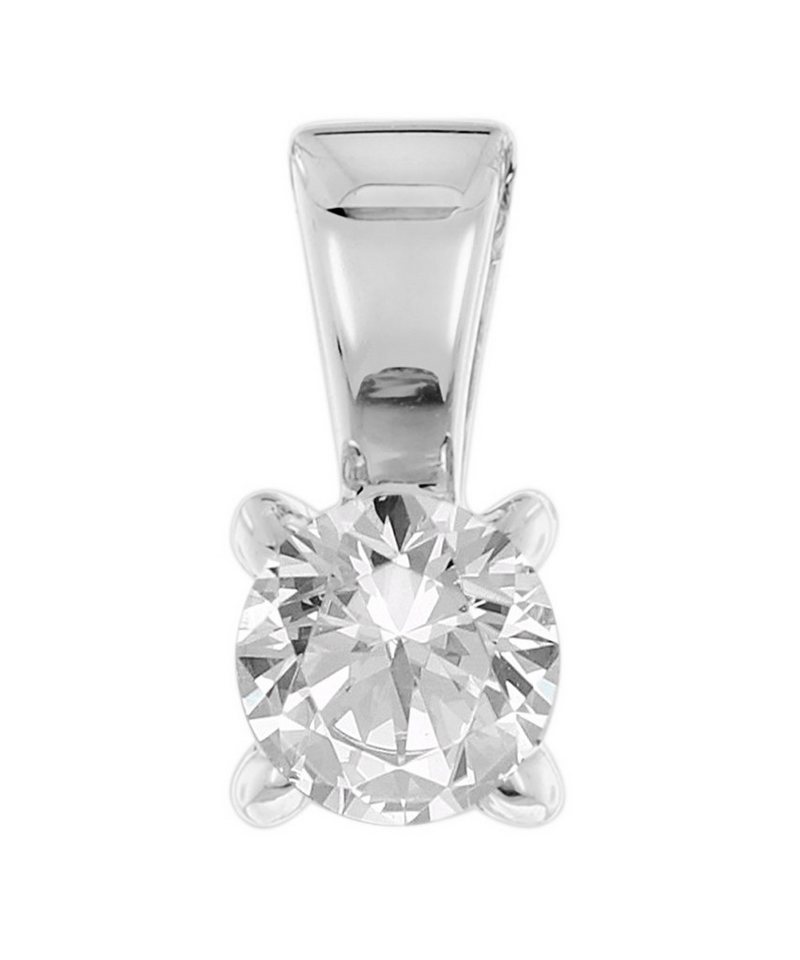 Glizz Kristallanhänger Lab Grown Diamant-0,25 Karat 333 Weißgold von Glizz