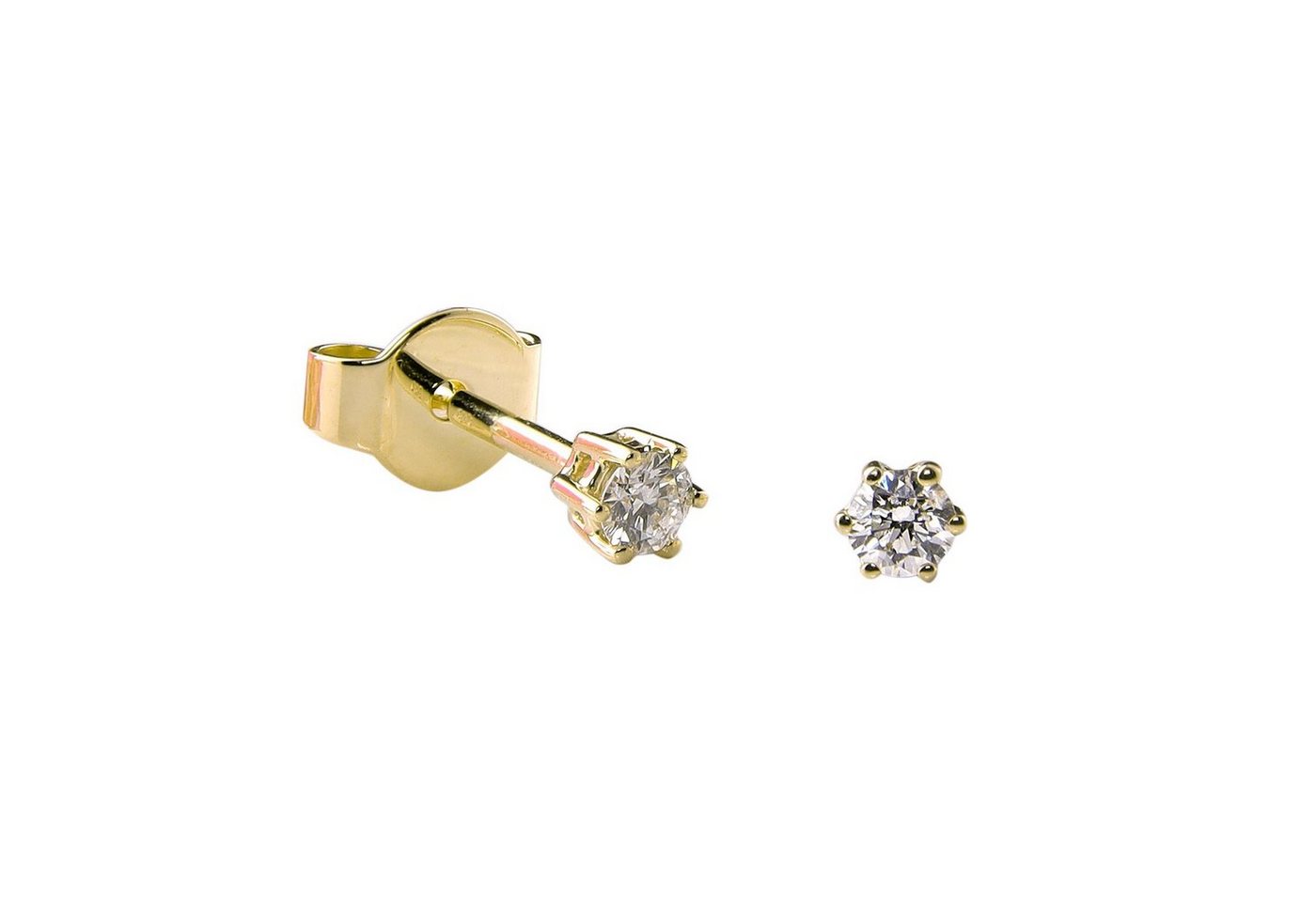 Glizz Paar Ohrstecker 585 Gold Diamant-Ohrstecker 0,15 Karat Glizz Paar Ohrstecker 585 Gold Diamant-Ohrstecker 0,15 Karat von Glizz