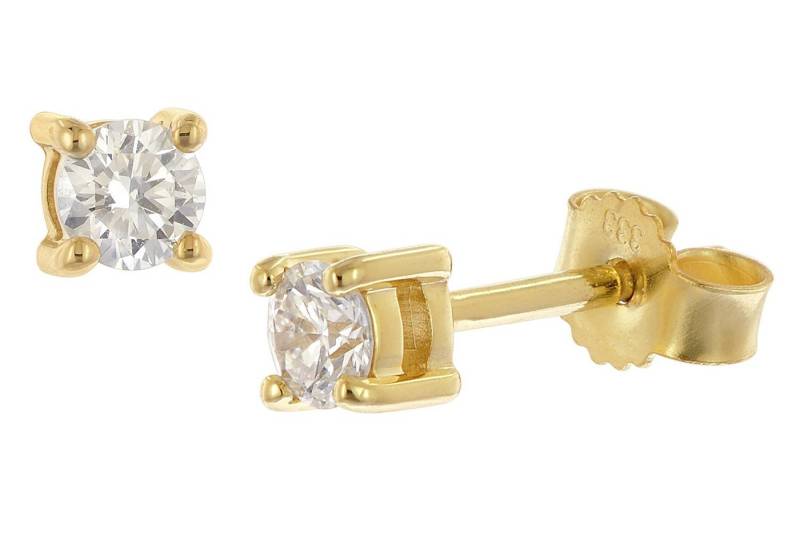 Glizz Paar Ohrstecker Lab Grown Diamant-0,30 ct Gold 333 von Glizz