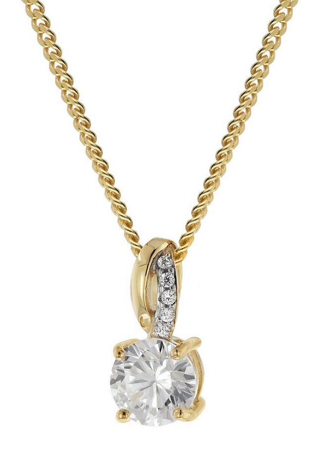 Glizz Panzerkette Damen-mit Gold-Anhänger 333/8K Zirkonia Glizz Panzerkette Damen-mit Gold-Anhänger 333/8K Zirkonia von Glizz