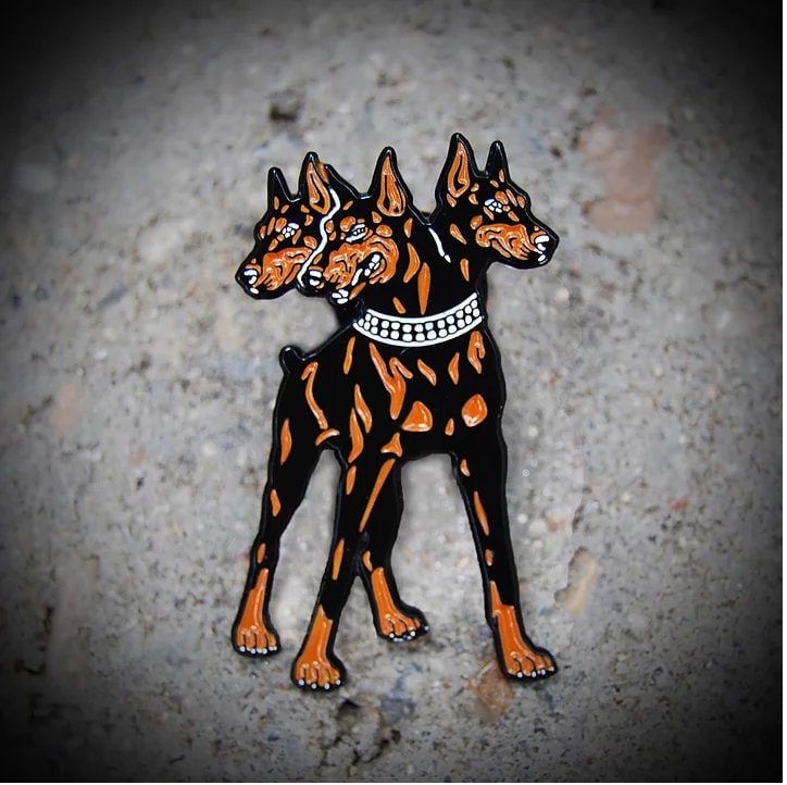 Doberus - Soft Enamel Pin Doberus - Soft Enamel Pin von Gloamstudio
