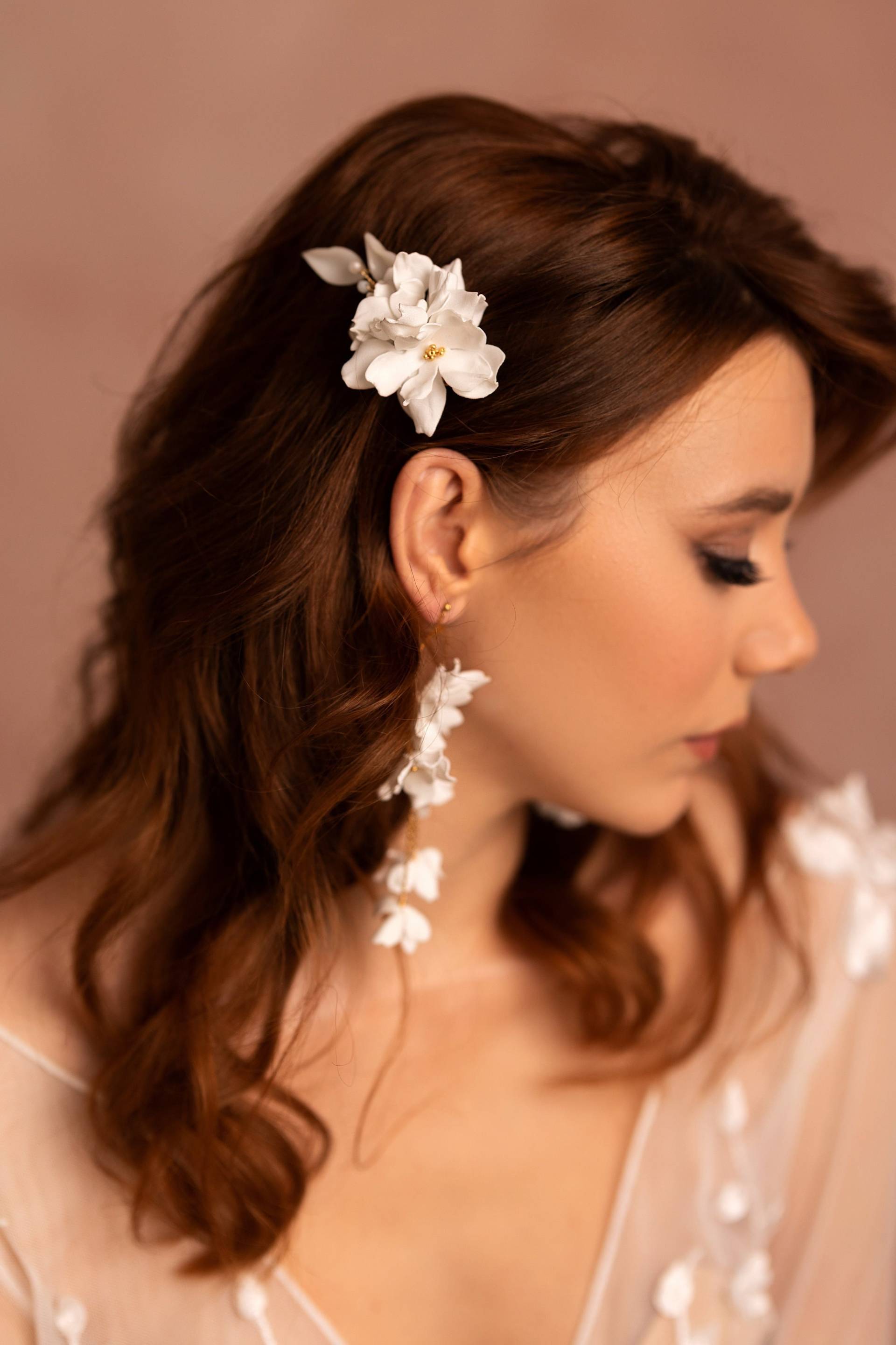Braut Haarspange Für Hollywood Waves, Erhältlich in Weiß, Rosa, Elfenbein, Flaschengrün Und Weinrot Braut Haarspange Für Hollywood Waves, Erhältlich in Weiß, Rosa, Elfenbein, Flaschengrün Und Weinrot von GloartJewelry
