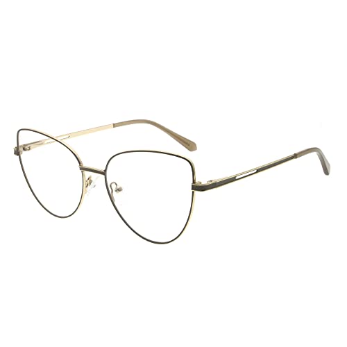 Global Glasses Damen Brillen Stilvolle Cat eye Metallrahmen Leichte Klare Linse Brillen Global Glasses Damen Brillen Stilvolle Cat eye Metallrahmen Leichte Klare Linse Brillen von Global Glasses
