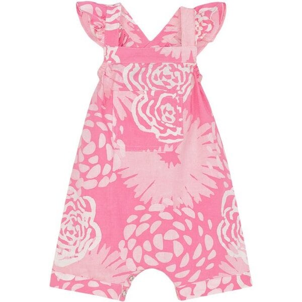 Global Mamas Baby Strampler - Blumen - Bio Baumwolle - Pink von Global Mamas