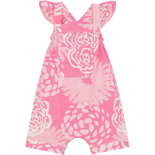 Global Mamas Baby Strampler - Blumen - Bio Baumwolle - Pink von Global Mamas