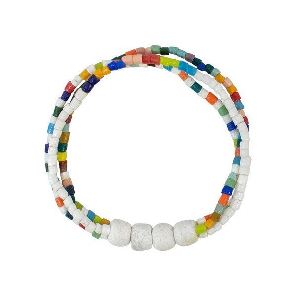 Upcycling Glasperlen Armband - RAINBOW ENERGY - Global Mamas von Global Mamas