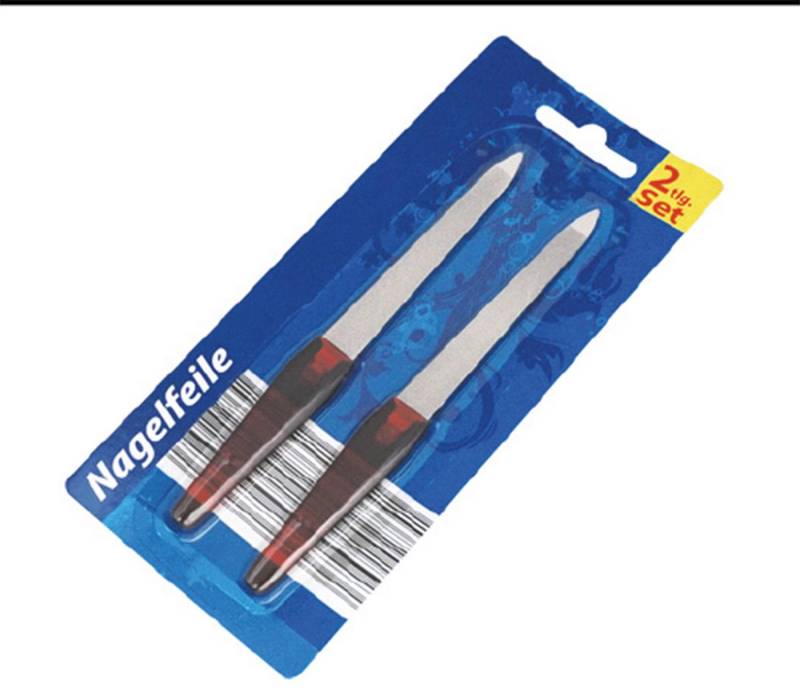 Global Partner Maniküre-Pediküre-Set Nagelfeile, 2er Pack, 2-tlg., Nagelfeile, Nagelfeile, Nagelfeile Set, Nagelfeilen 2er Pack, Nagel Feile, Glasnag von Global Partner