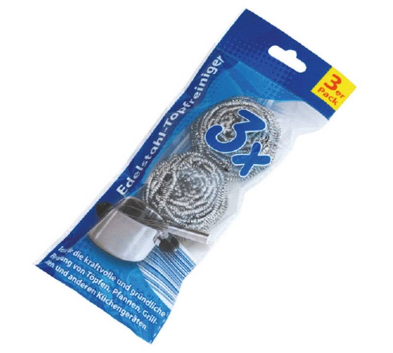 Global Partner Reinigungsschwamm Edelstahl Topfreiniger 3er Pack von Global Partner