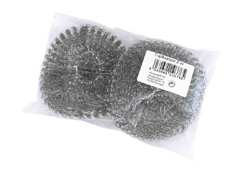 Global Partner Reinigungsschwamm Topfkratzer Metall, 2er Pack von Global Partner