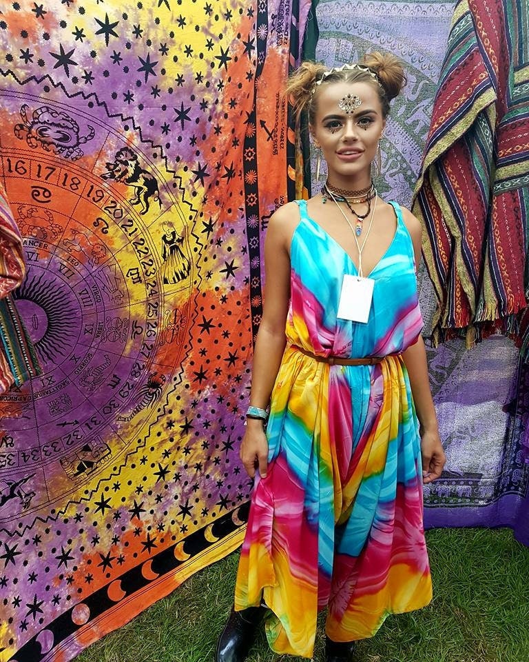 Batik Schmetterling Latzhose Overall Overall, Lila Blau Pink Schwarz Regenbogen, Bunt Hippie Boho Festival Hippy von GlobalEmporium1