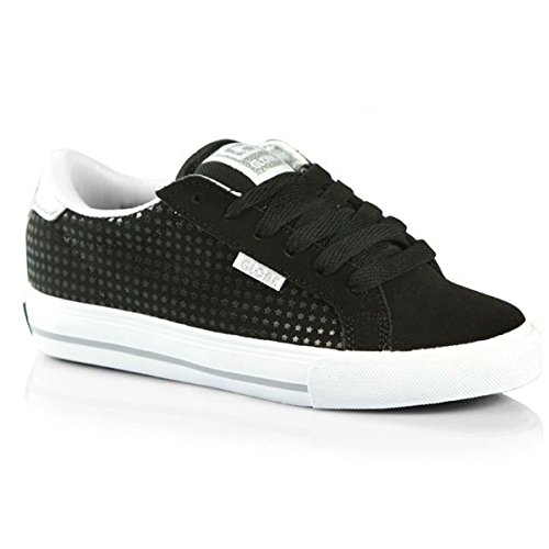 Globe Chalice Girls GGCHAL, Mädchen Sportschuhe - Skateboarding, schwarz,(black / silver stars 10306), EU 42.5 (US10.5, UK8) von Globe