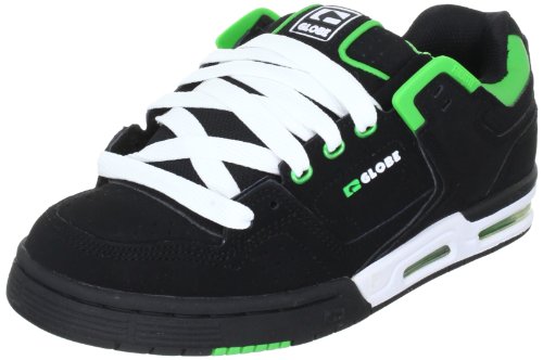 Globe Cleaver GBCLEAVER, Unisex - Erwachsene Sportschuhe - Skateboarding, Schwarz (Black/Green/White 10829), EU 40 (UK 6) (US 7) von Globe